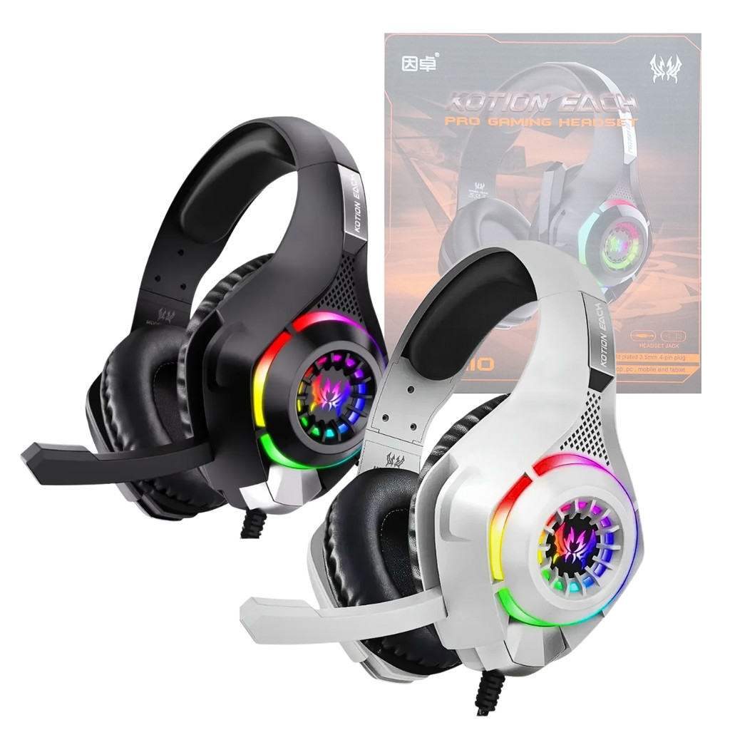 Headset Gamer Profissional Com Microfone Estéreo Led Rgb T&Z GS410