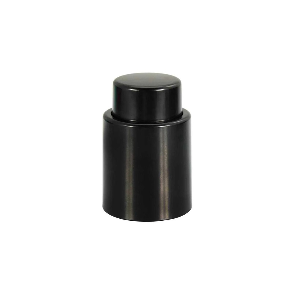 Tampa Para Vinho À Vácuo Preta ou Cromada - Mimo Style