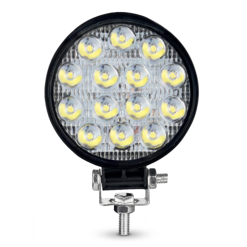 Farol de Milha Redondo Zemix ZX13 14 LED 45W 12/24V - 1Un