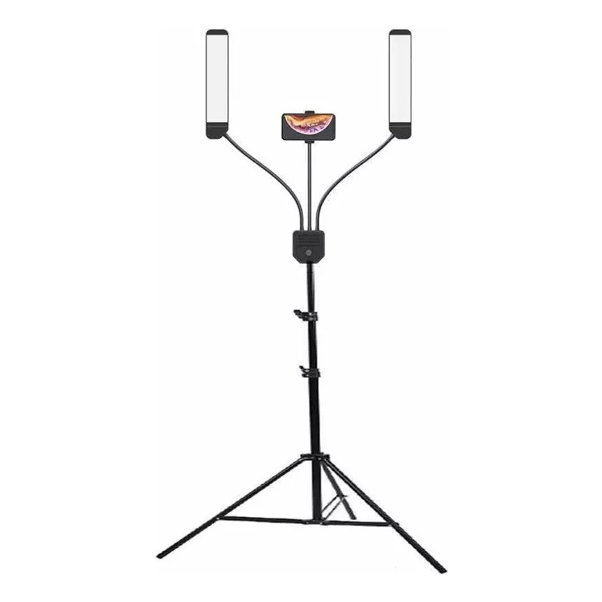 Iluminador Ring Light Led 45w Braço Duplo Articulado + Tripe