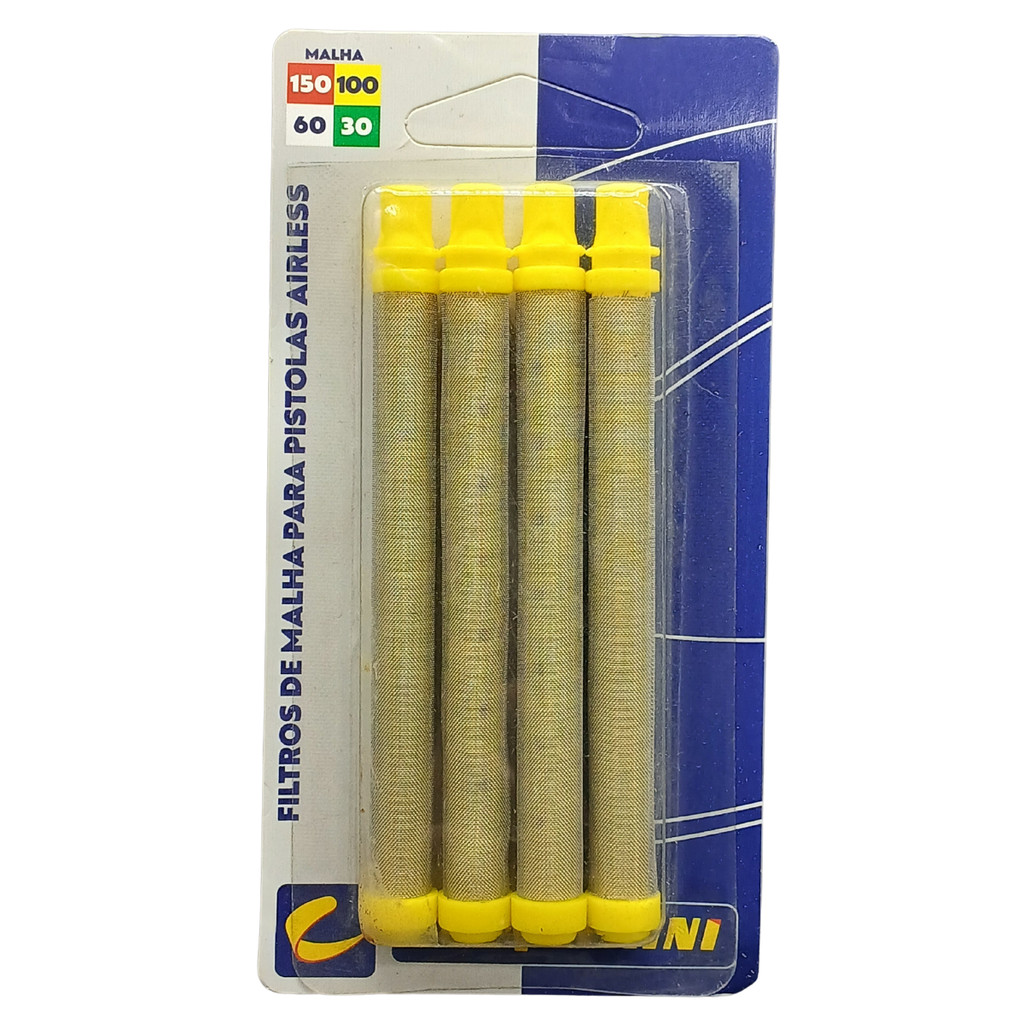 FILTRO PULVERIZACAO AIRLESS MALHA 100 4PCS AIRLESS
