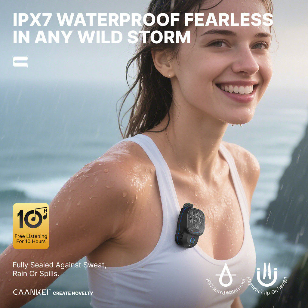 Modelo privado transfronteiriço Wearable Mini alto-falante Bluetooth redução de ruído à prova dwaterproof água esportes