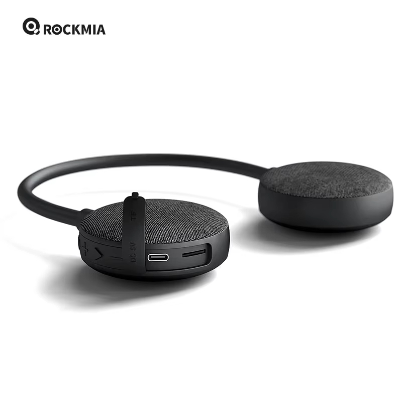 Rockmia Pescoço Alto-Falante EBS-906 Bluetooth 5.0 Wearable Sem Fio TF Cartão Leitor De Música Para Casa Ao Ar Livre And