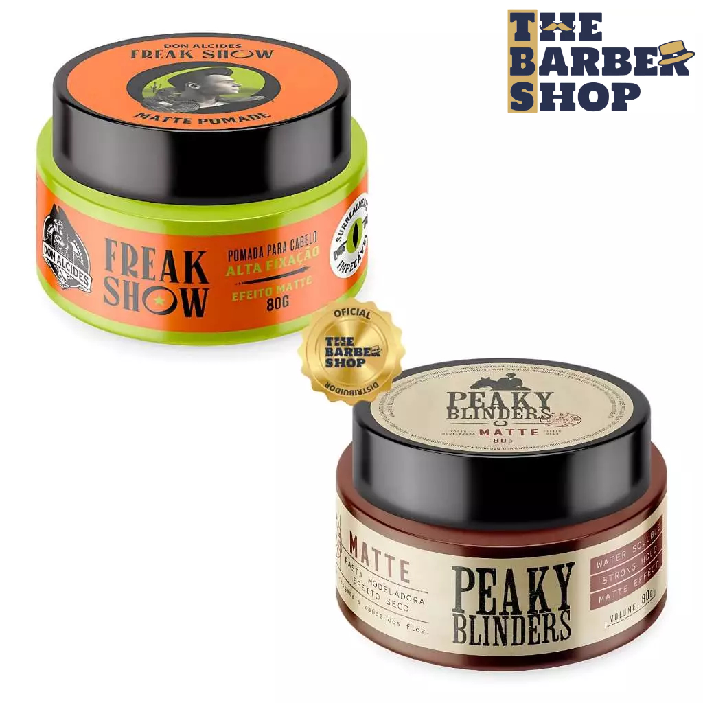 Pomada para Cabelo Don Alcides Matte Freak Show E Peaky Blinders