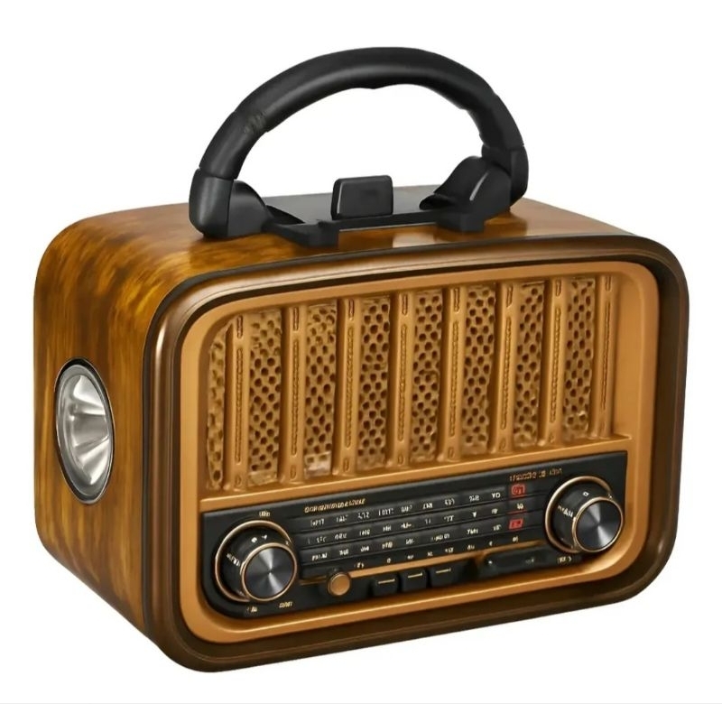 Rádio retro Vintage completo idoso Am/fm/sw Portátil Compacto Cor