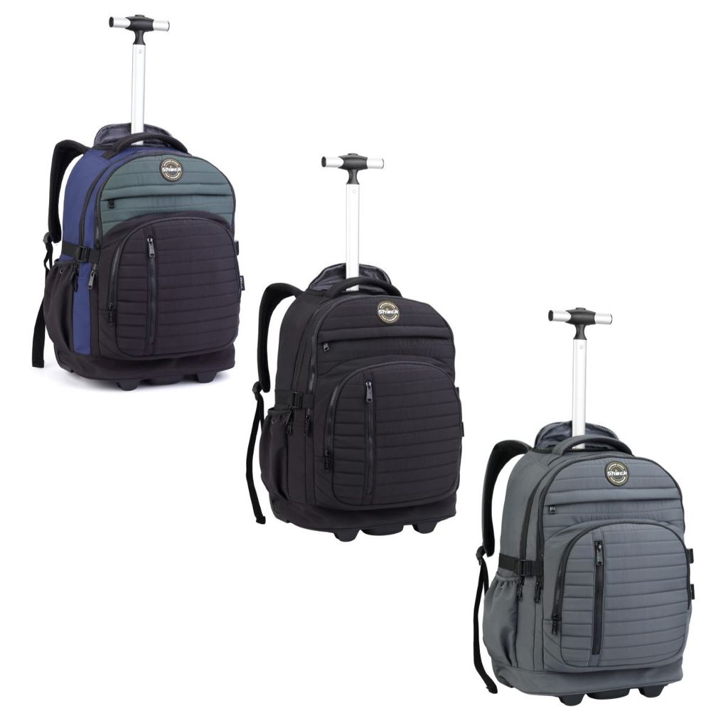 Mochila Rodinhas Juvenil Masculina Bolso Laptop Shock