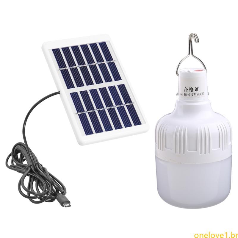 ONE Lâmpada LED Recarregável Solar 50W 80W Movida A Energia Emergência Externa