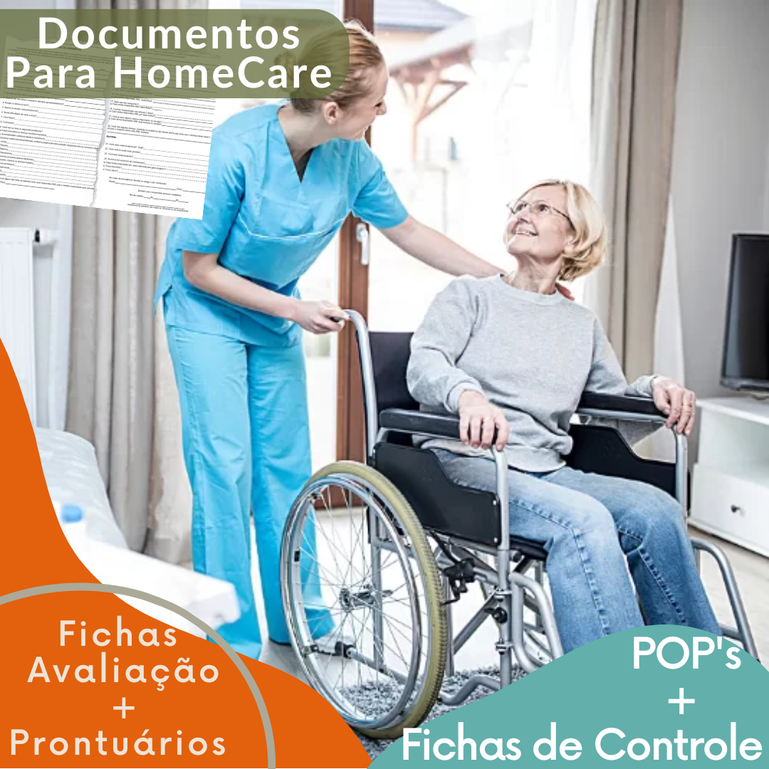 POP'S HOMECARE, FICHAS DE AVALIAÇÃO E PRONTUÁRIOS. FICHAS DIGITAIS PARA PROFISSIONAIS DE HOMECARE.