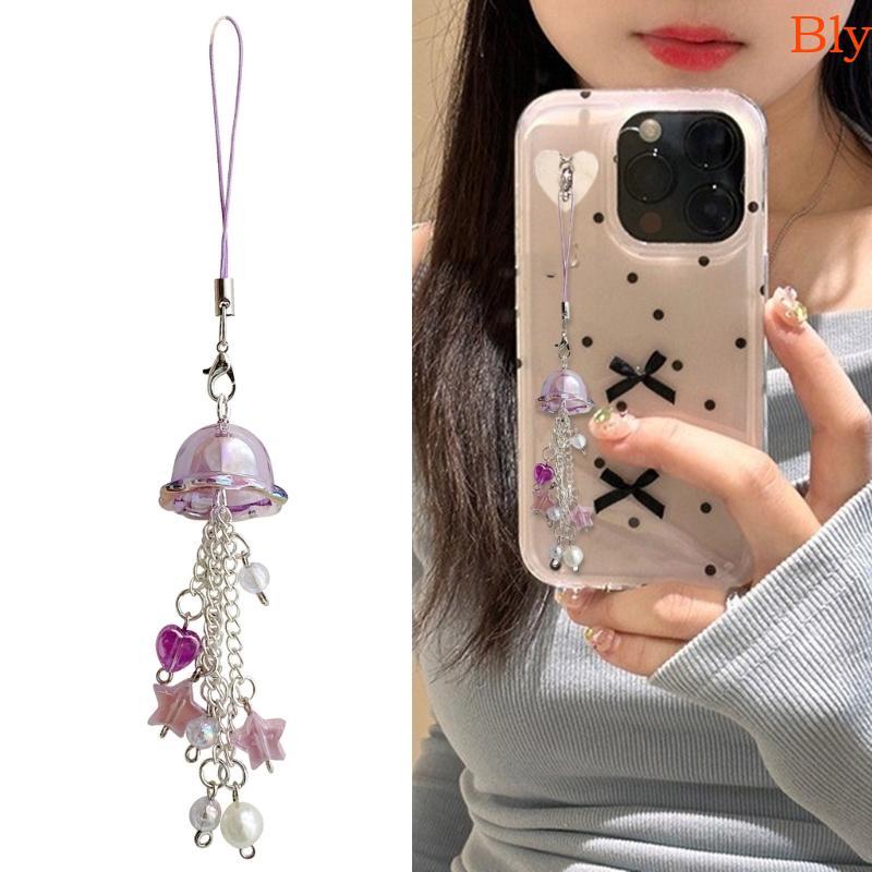 Bly Delicate Star And Pearls Wind Chime Pingente Corrente Telefone Decorações Suspensas Exclusivas