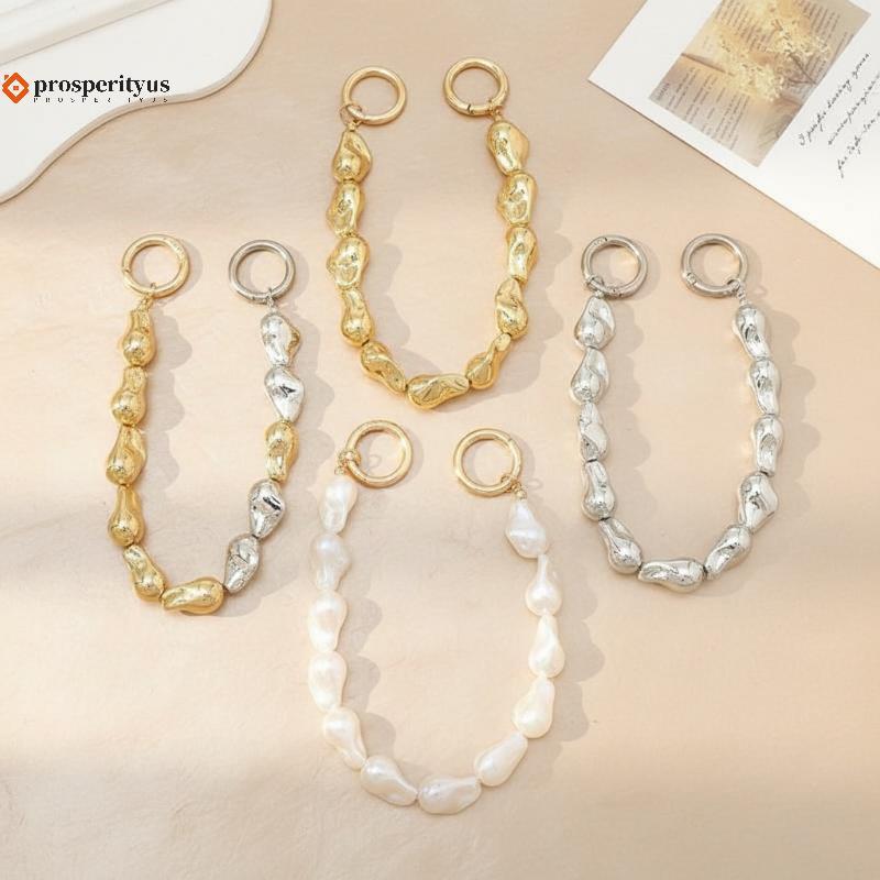 [PPTS] DIY Irregular Pearl Phone Chain Substituição Bolsa Acessórios Hardware Brilhante Charme Para Bapa Jóias Artesanat