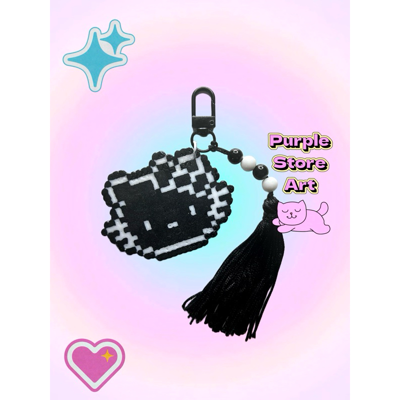 chaveiro hama beads pearl beads anime aesthetic geek cute kawaii chave lgbtqia