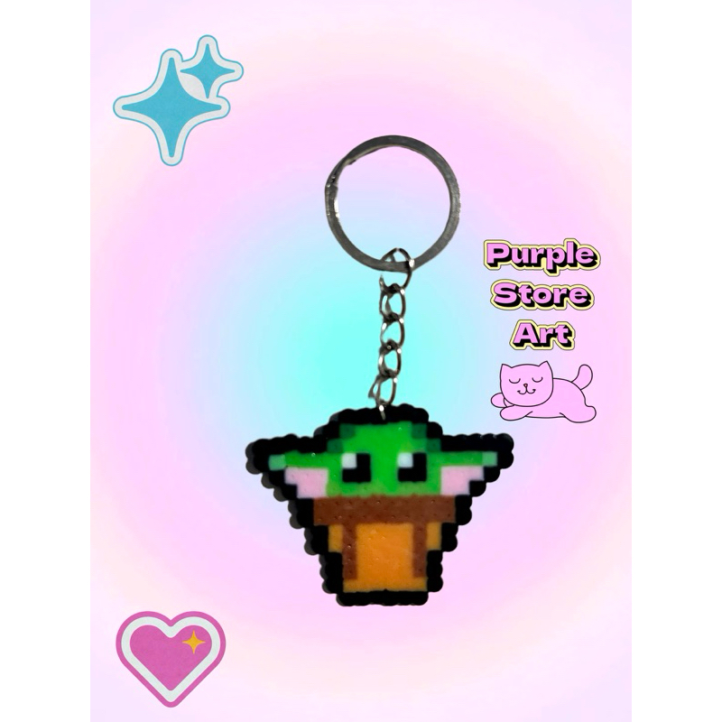 chaveiro hama beads pearl beads anime aesthetic geek cute kawaii chave lgbtqia