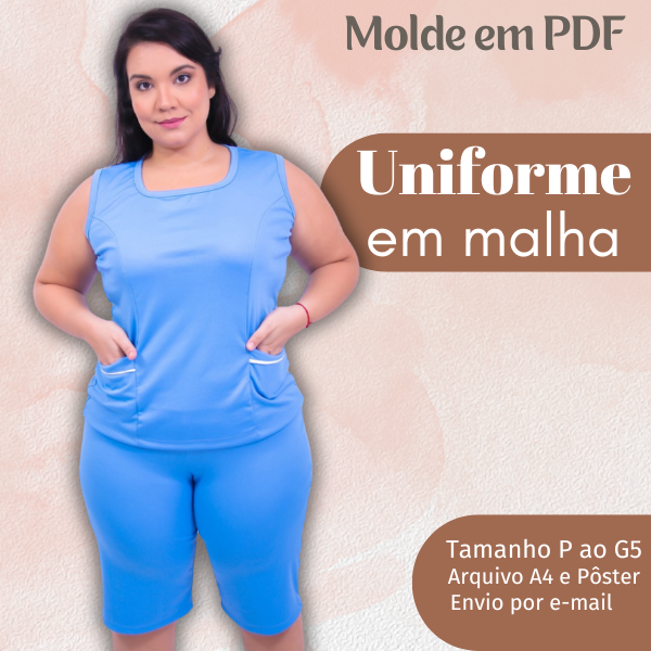 MOLDE EM PDF UNIFORME EM MALHA