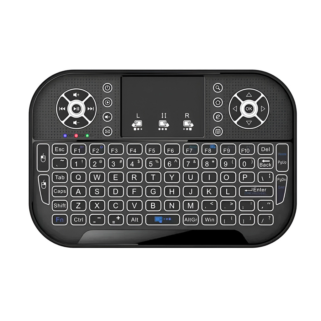 Mini Teclado Touchpad Wireless RGB Receptor Bluetooth