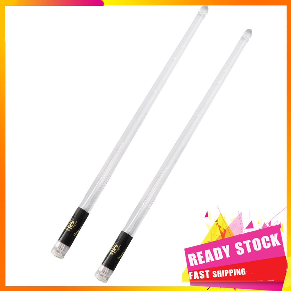 Gfgfgfgg Gfgfgfgg LED Light Up Baquetas Jazz Drum Sticks 15 Gradiente Luzes Coloridas Carregamento USB com Interruptor