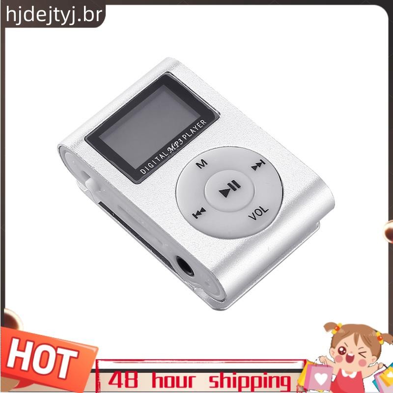 Mini USB Clip MP3 Player Suporte Para Tela De Vídeo Cartão Micro-SD TF De 32 Gb