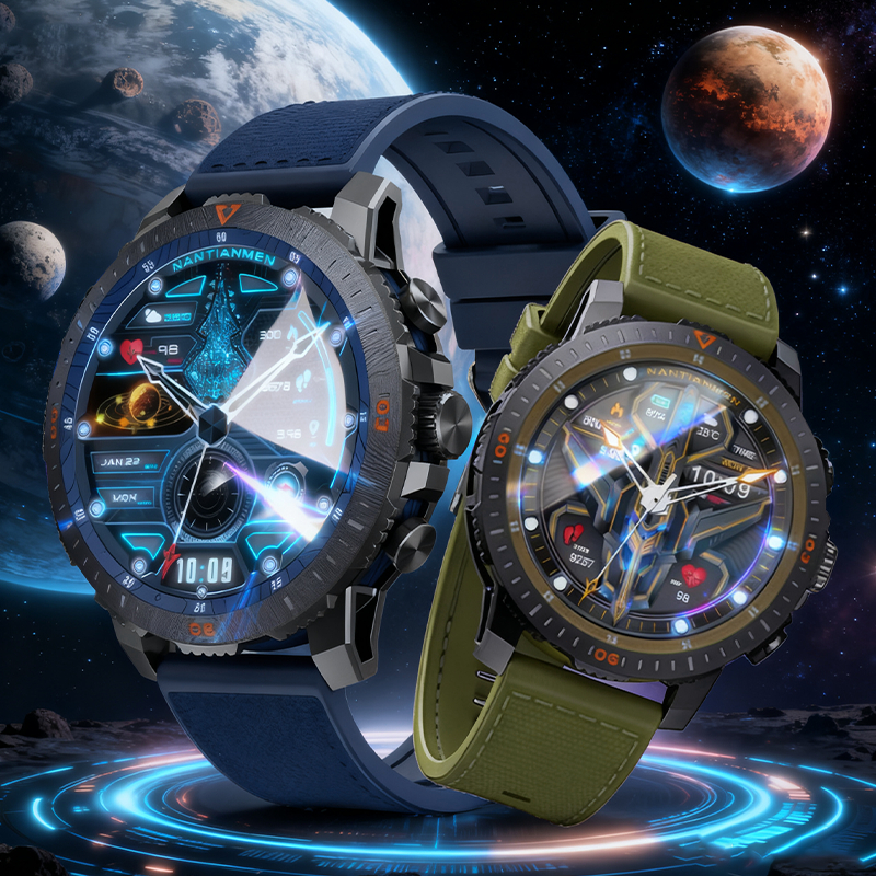Relógio Smartwatch masculino AINUO N8 relógio inteligente esportivo monitoramento Nfc Android iOS