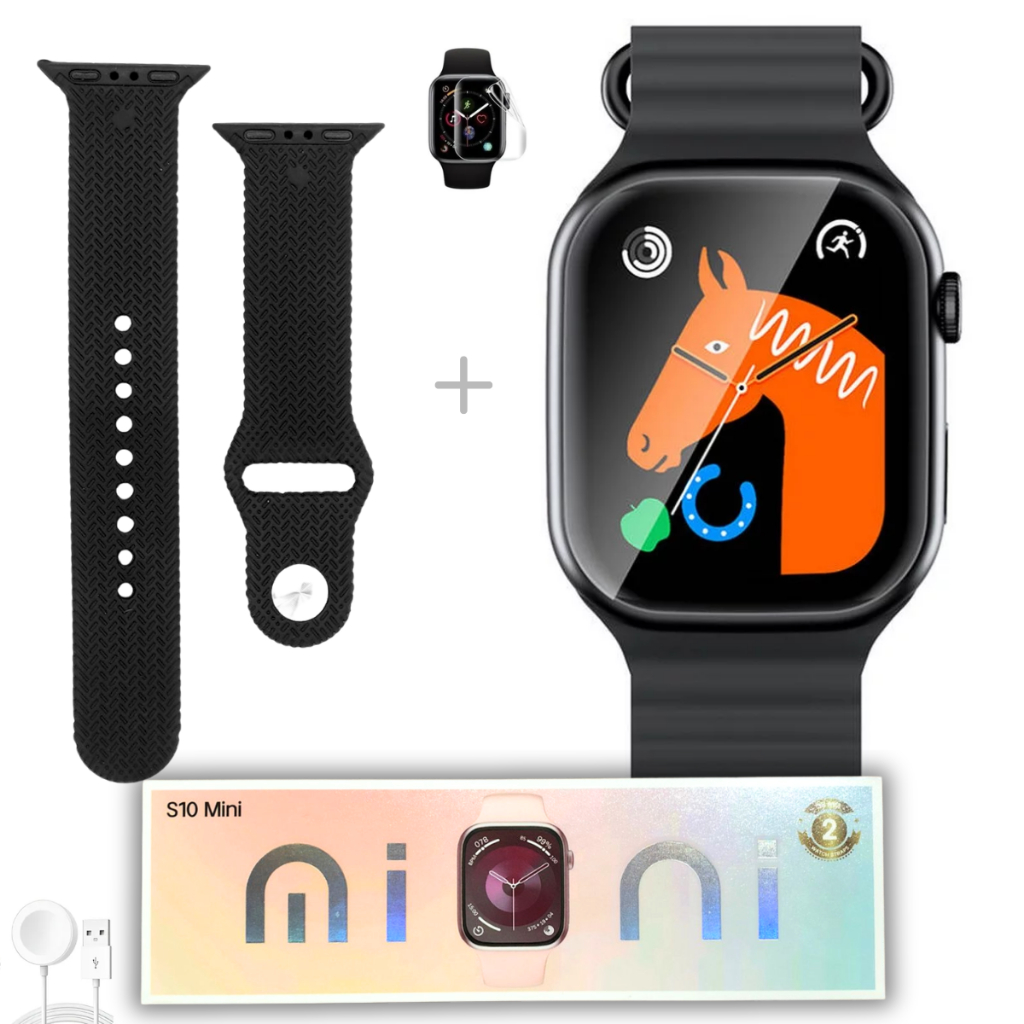 Relogio Smartwatch Mini Pro Fitness Original 38mm Nfc Lançamento Ios Android Notificação Troca Foto