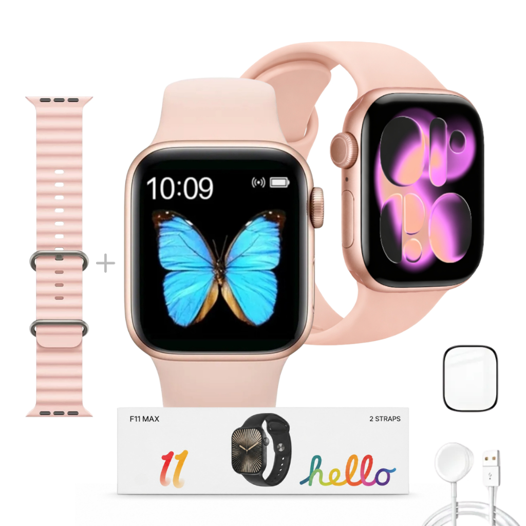 Smartwatch Para Android Samsung Iphone Xiaomi Feminino Masculino Troca Foto NfC Faz Ligação