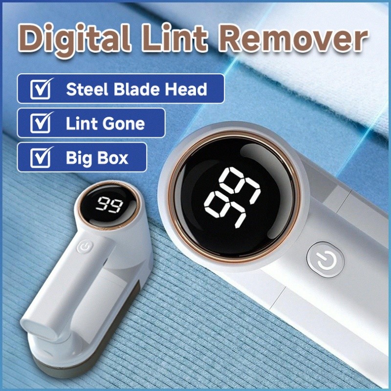 【Recarga Rápida】Intelligent digital display rechargeable electric shaving machine /Aparador de Pelos/Portátil/Alta Preci