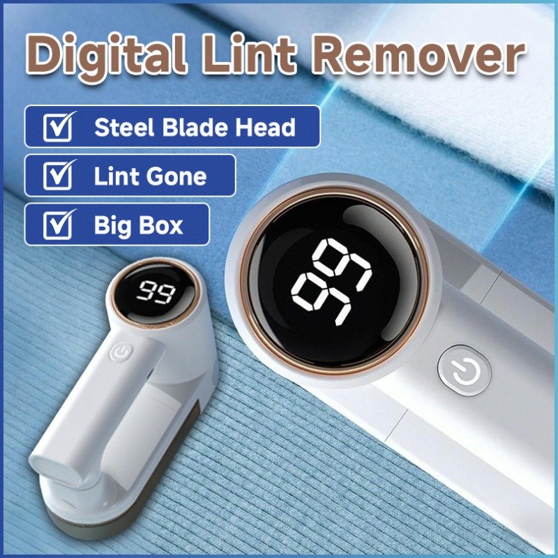【Display Inteligente】Intelligent digital display rechargeable electric shaving machine Aparador de Pelos/Elétrico/Recarr