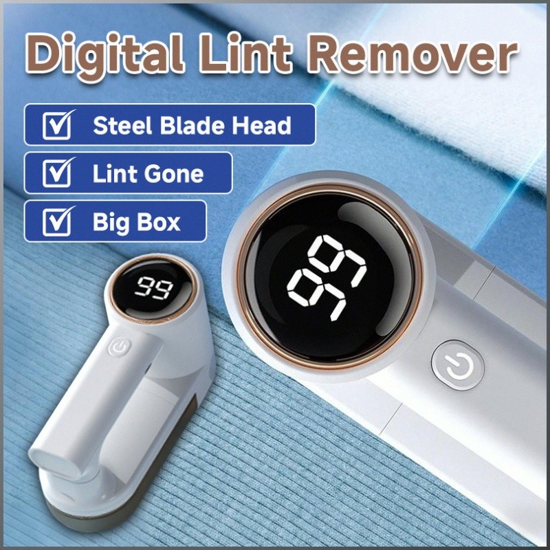 [Alta Eficiência] Intelligent digital display rechargeable electric shaving machine/Removedor de Pelos/Portátil