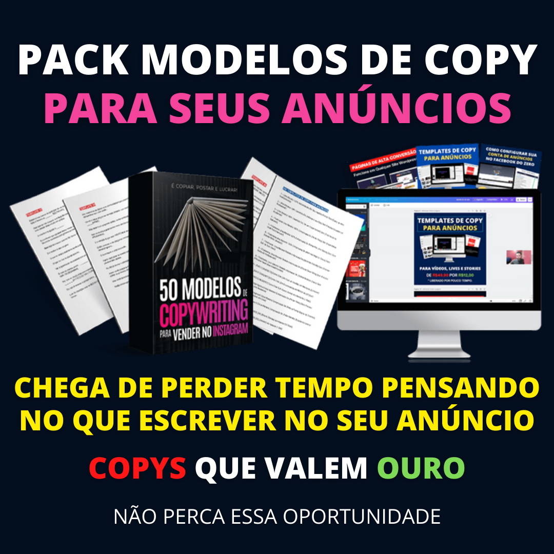 Modelos de Copywriting para Vendas [PACK COMPLETO]