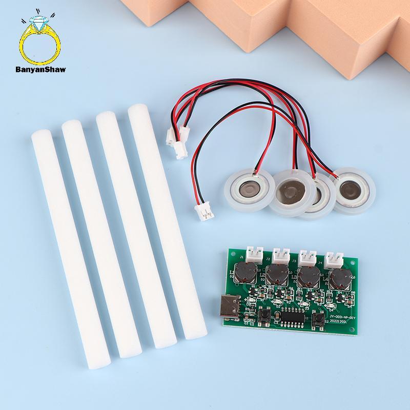[BANY] DC5V Tipo-C Mini Umidificador DIY Kits Mist Maker Driver Placa De Circuito 4 Fogger Folha De Filme De Atomização