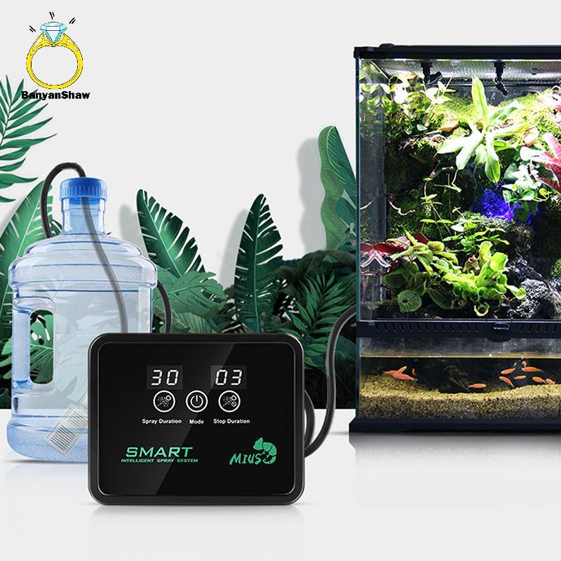 [BANY] Sistema Inteligente Névoa Floresta Tropical Tanque De Temporização Kit Réptil Fogger Terrários Umidificador Tempo