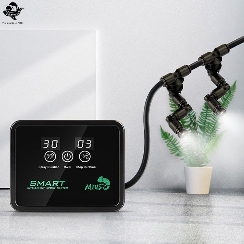 PFG Sistema Inteligente Névoa Floresta Tropical Tanque De Temporização Kit Réptil Fogger Terrários Umidificador Temporiz