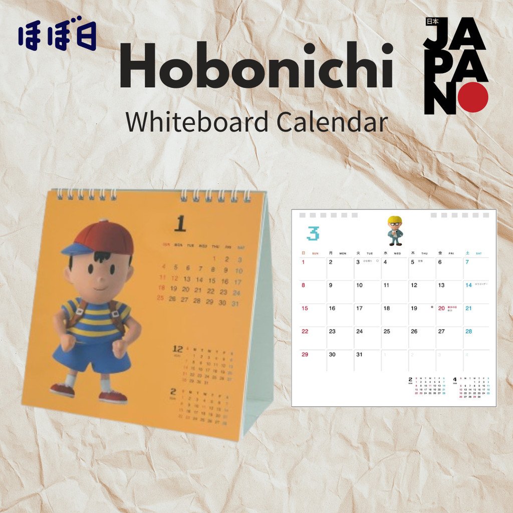 Hobonichi Whiteboard Calendar 2026 (MOTHER) Desk Japan