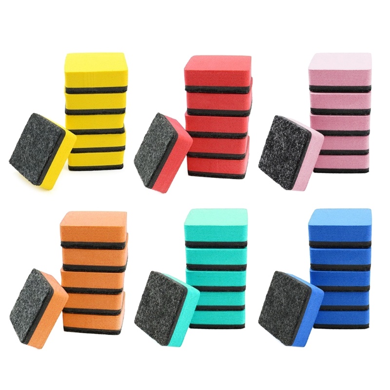 MIS 24 Pack EVA Whiteboard Erasers Limpadores Magnéticos Duráveis Para Quadro-Negro