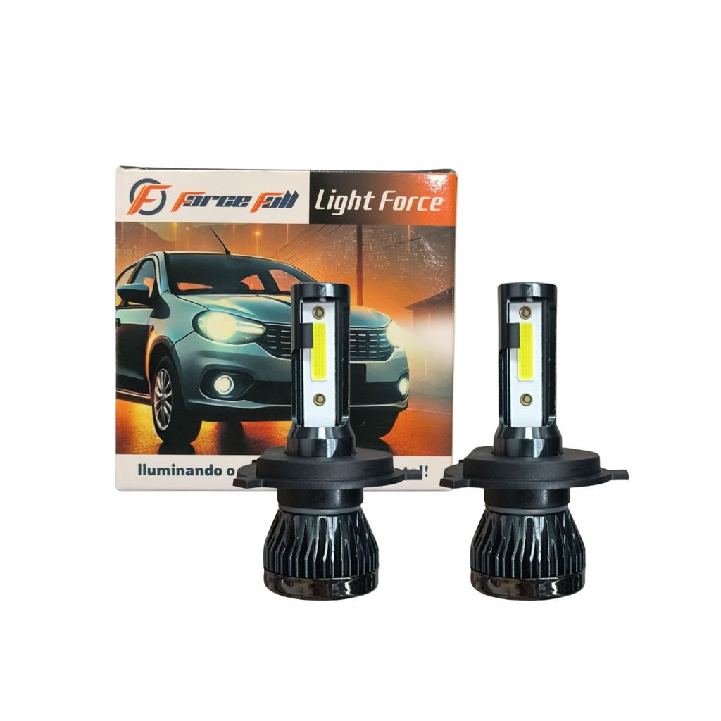 Lampada Led Light Force H4 12v 25w Par Chip Dob Force Full