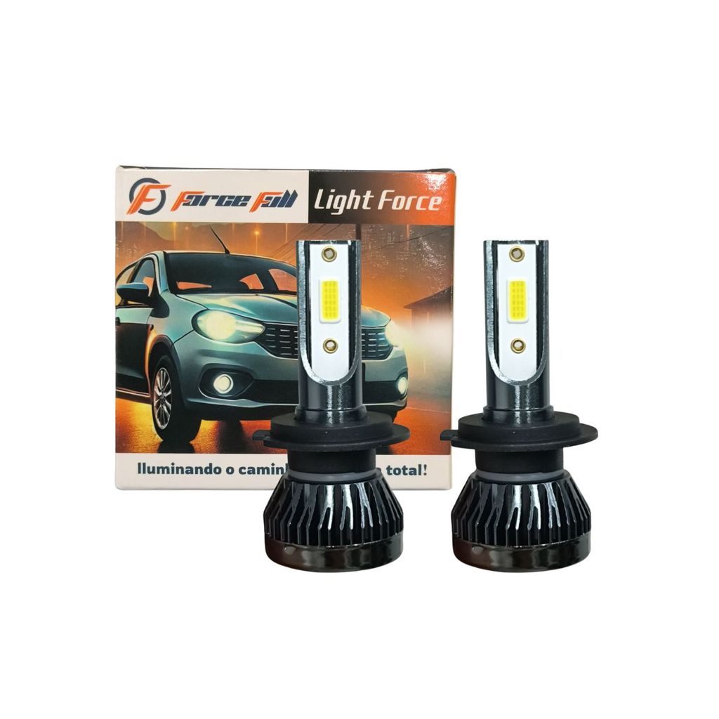 Lampada Led Light Force H7 12v 25w Par Chip Dob Force Full