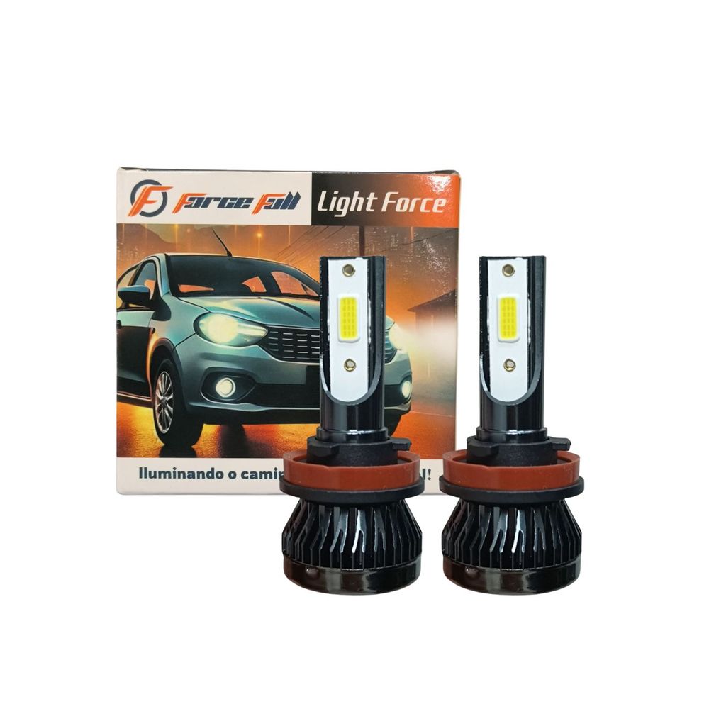 Lampada Led Light Force H8 12v 25w Par Chip Dob Force Full