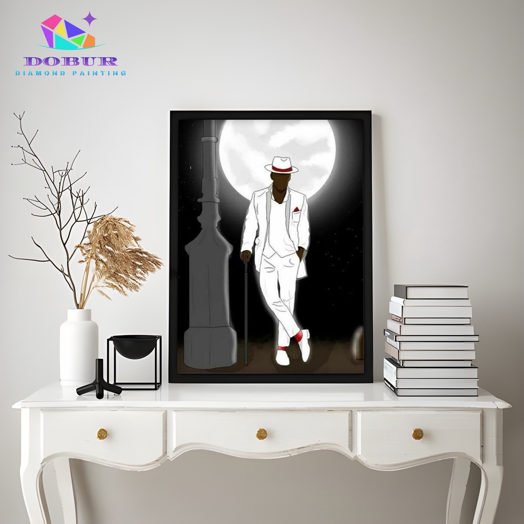 DOBUR | Conjunto De Pintura Com Diamante Zé Pilintra 5D DIY Round/Square Full Drill Canvas Número De Artesanato Decoraçã