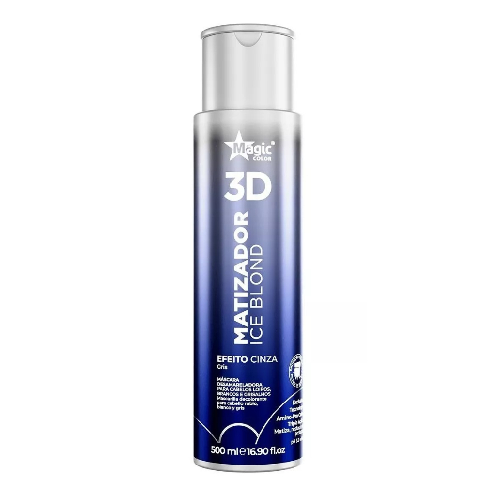 Magic Color Matizador Gloss 3d Ice Blond Efeito Cinza 500ml
