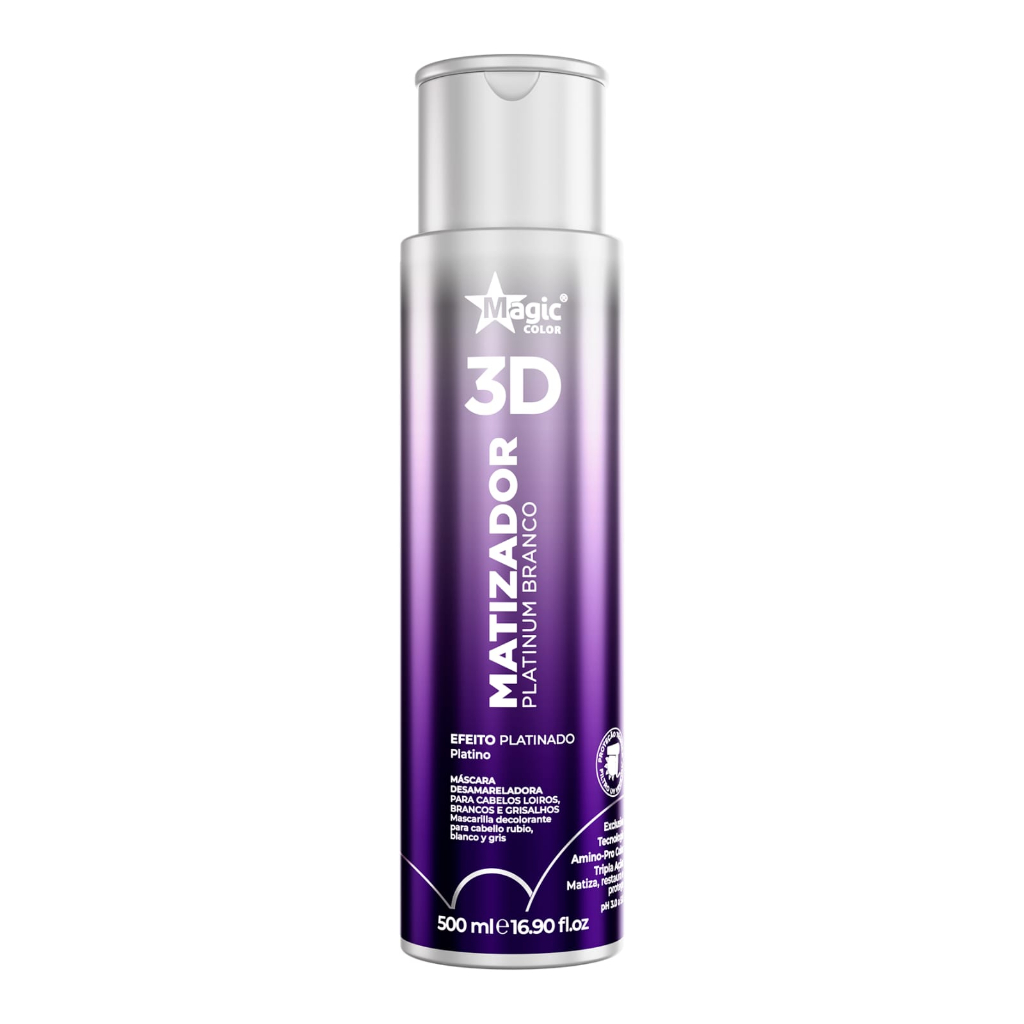 Magic Color Gloss Matizador 3d Platinum Branco 500ml