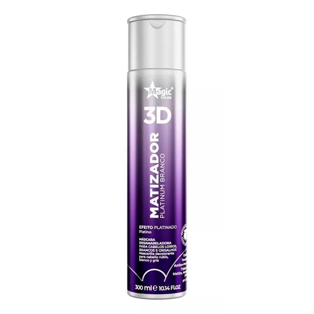 Magic Color Gloss Matizador 3d Platinum Branco 300ml