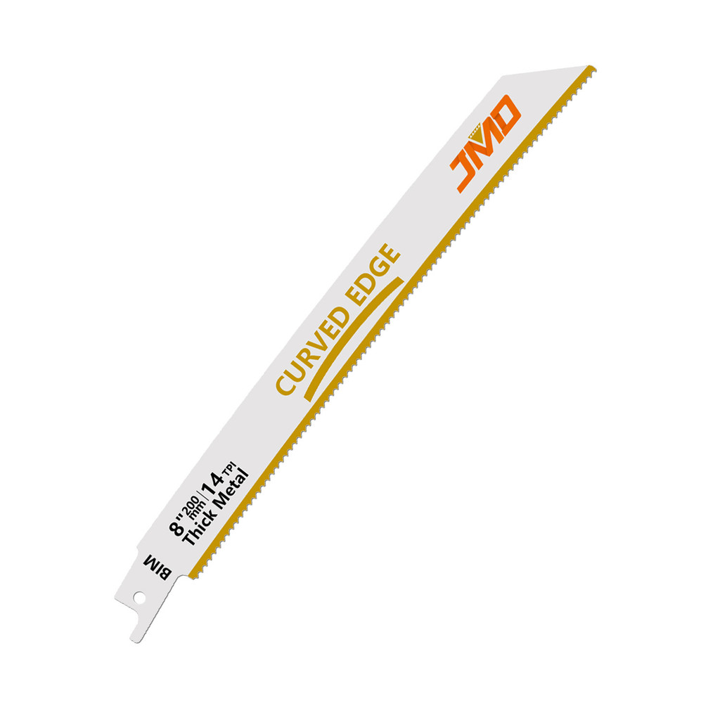 1 Lâmina Serra Sabre M42 200mm Curved Edge para Metal Grosso