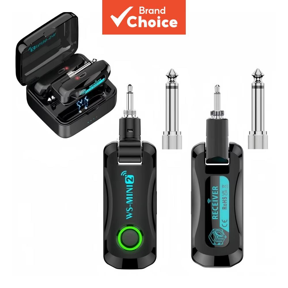 Transmissor e receptor WS-MINI2 para instrumentos 2.4G, baixa latência, com estojo de carregamento magnético para