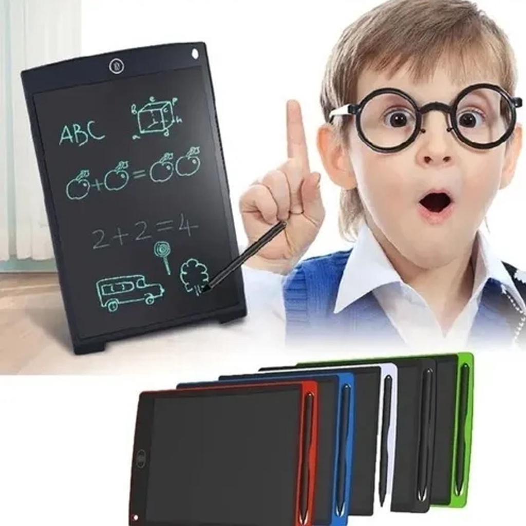 Lousa Mágica Infantil RGB | Tela LCD 10 Polegadas (25cm) para Desenhar e Escrever Sem Sujeira