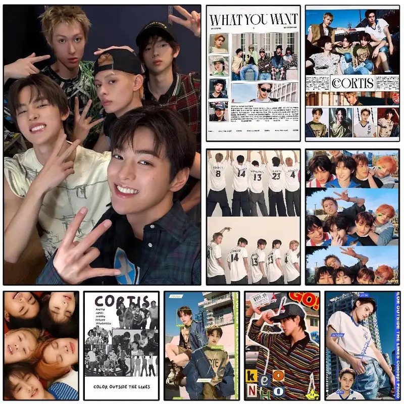 Kpop Music C-CORTIS Poster Casa Sala De Estar Quarto Dormitório Bar Decoração Estética