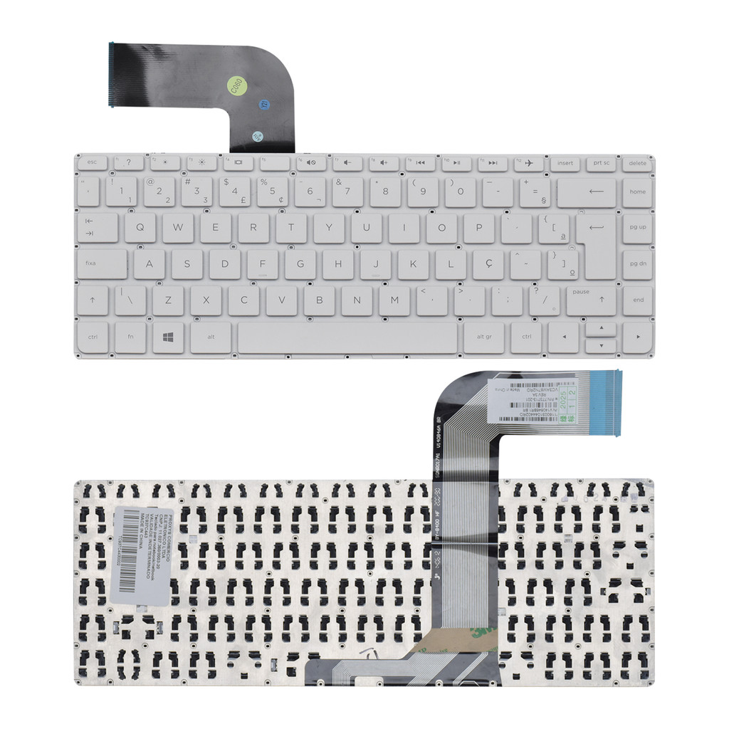 Teclado para Notebook Hp Pavilion 14-V054CA Branco