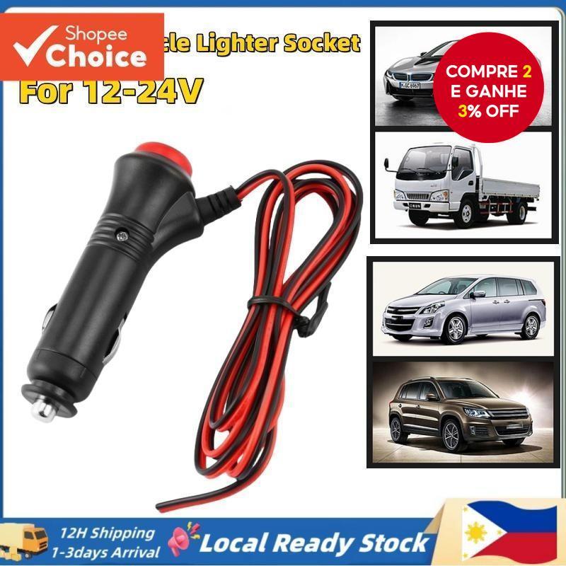 Universal 12V Tomada Para Isqueiro De Motocicleta De 1,5m Interruptor De Conexão