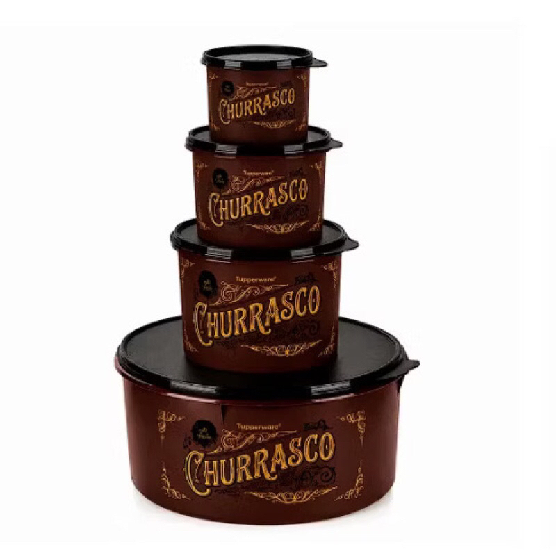 Churrasco Supremo Tuperware 4 peças