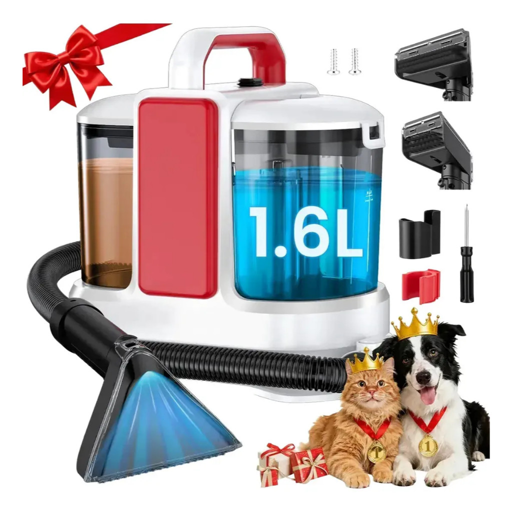 Portable Extractor Sprays Scrubs 1000W Domestic Extractor Cleans Sofa Mattress Carpet