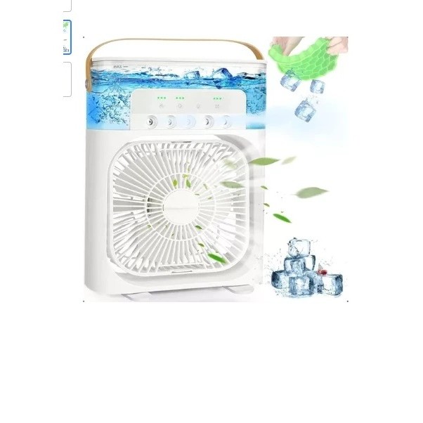 Mini Climatizador Spray Ventilador Luminária Small Fan