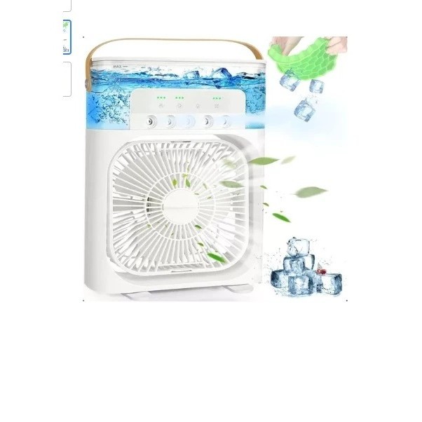 Mini Climatizador Spray Ventilador Luminária Small Fan