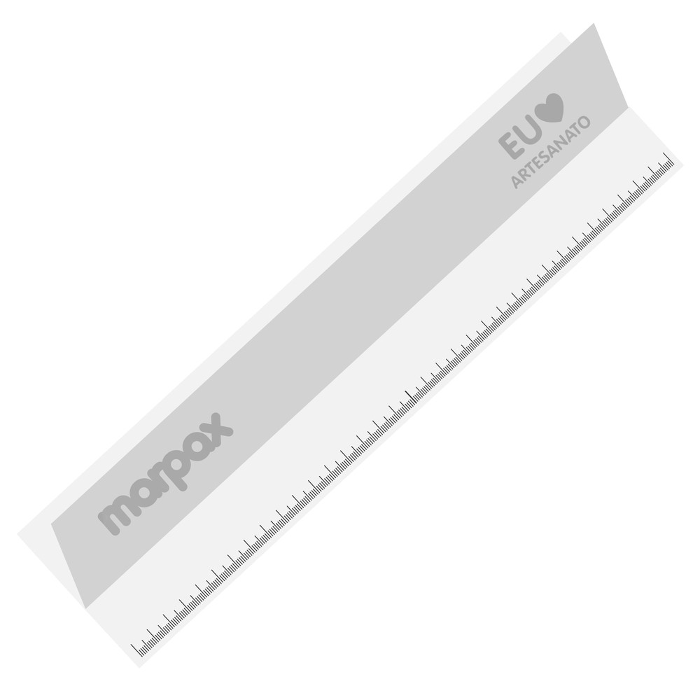 Régua Com Proteção Transparente Em Acrílico Marpax